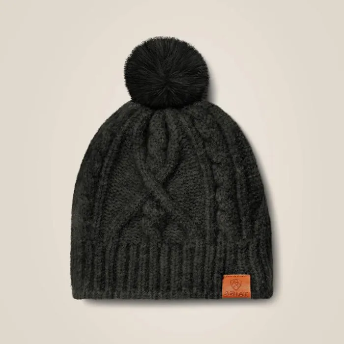 Hats and Caps MenWomen Ariat Entwine Beanie Black Heather