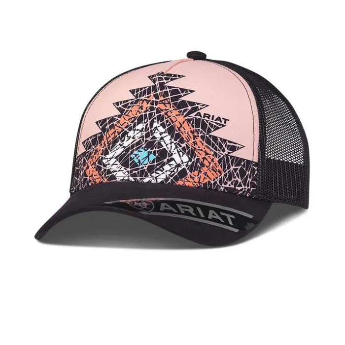 Hats and Caps Women Ariat Diamond Print Cap Brown