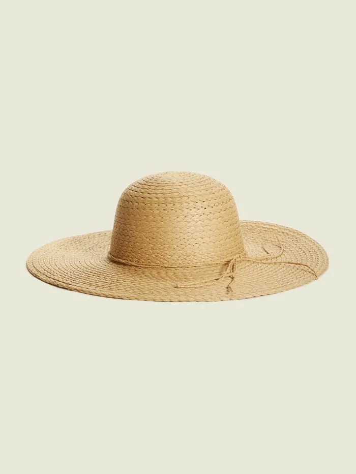 Hats and Scarves Women Vera Floppy Straw Hat White GUESS