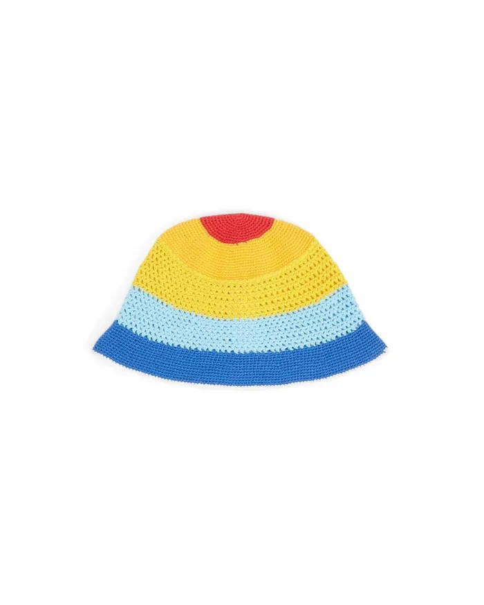 Hats MenWomen Casablanca Paris Rainbow Striped Crochet Hat
