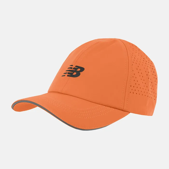 Hats New Balance MenWomen 6 Panel Laser Performance Hat VIBRANT ORANGE