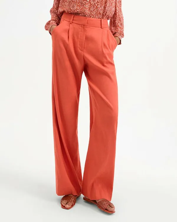 Heyser Pant Persimmon Women Veronica Beard Pants Heyser Pant Persimmon Women Veronica Beard Pants