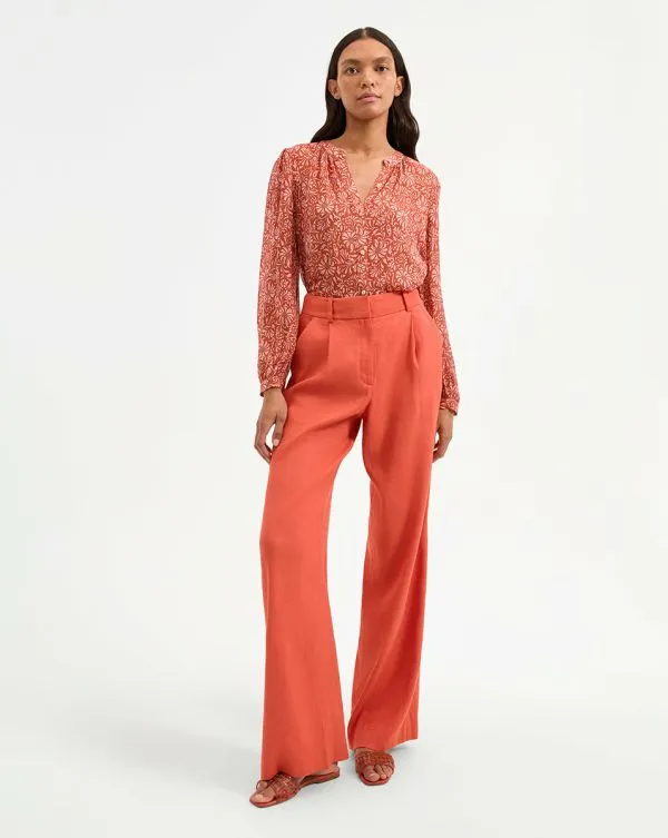 Heyser Pant Persimmon Women Veronica Beard Pants Heyser Pant Persimmon Women Veronica Beard Pants