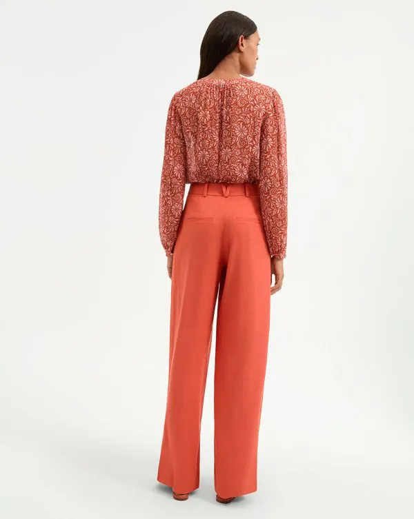 Heyser Pant Persimmon Women Veronica Beard Pants Heyser Pant Persimmon Women Veronica Beard Pants