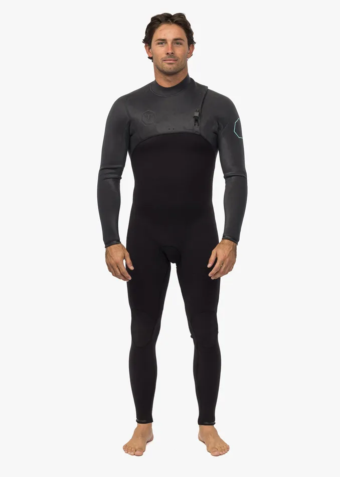 High Seas II 32 Full No Zip Wetsuit Charcoal Men High Seas Wetsuits Vissla