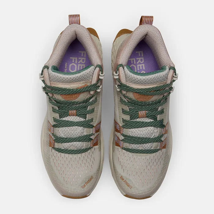 Hiking and Trail New Balance Women Fresh Foam X Hierro Mid Timberwolf with Dusted Clay