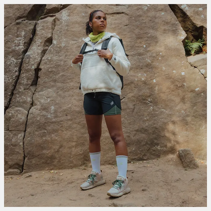 Hiking and Trail New Balance Women Fresh Foam X Hierro Mid Timberwolf with Dusted Clay