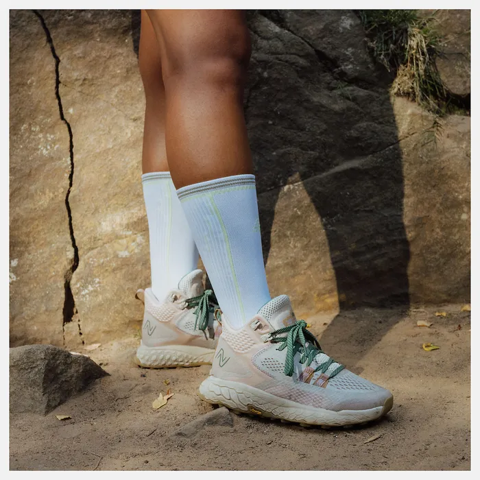 Hiking and Trail New Balance Women Fresh Foam X Hierro Mid Timberwolf with Dusted Clay