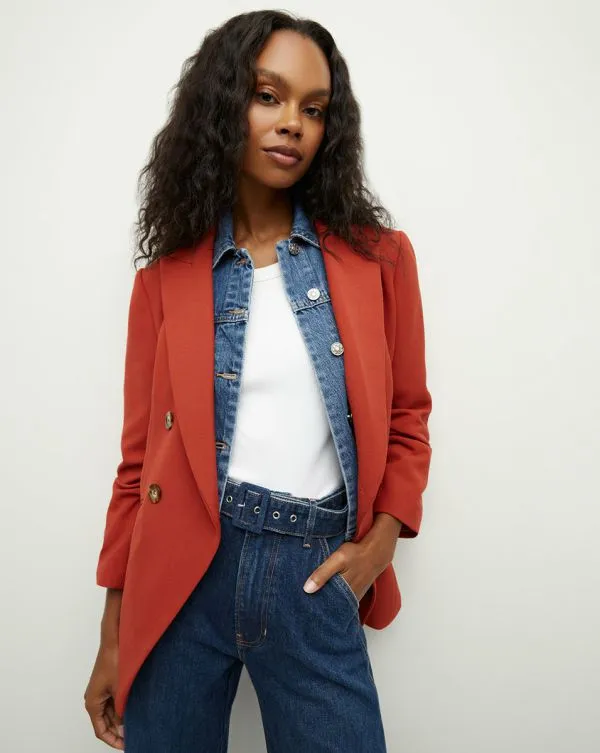 Hirsh Dickey Jacket Brick Red Women Veronica Beard Jackets and Outerwear Hirsh Dickey Jacket Brick Red Women Veronica Beard Jackets and Outerwear