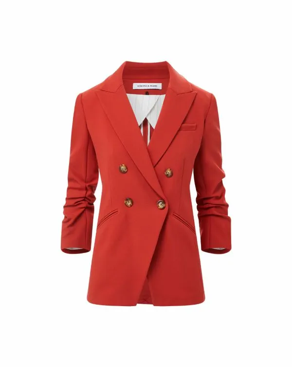Hirsh Dickey Jacket Brick Red Women Veronica Beard Jackets and Outerwear Hirsh Dickey Jacket Brick Red Women Veronica Beard Jackets and Outerwear