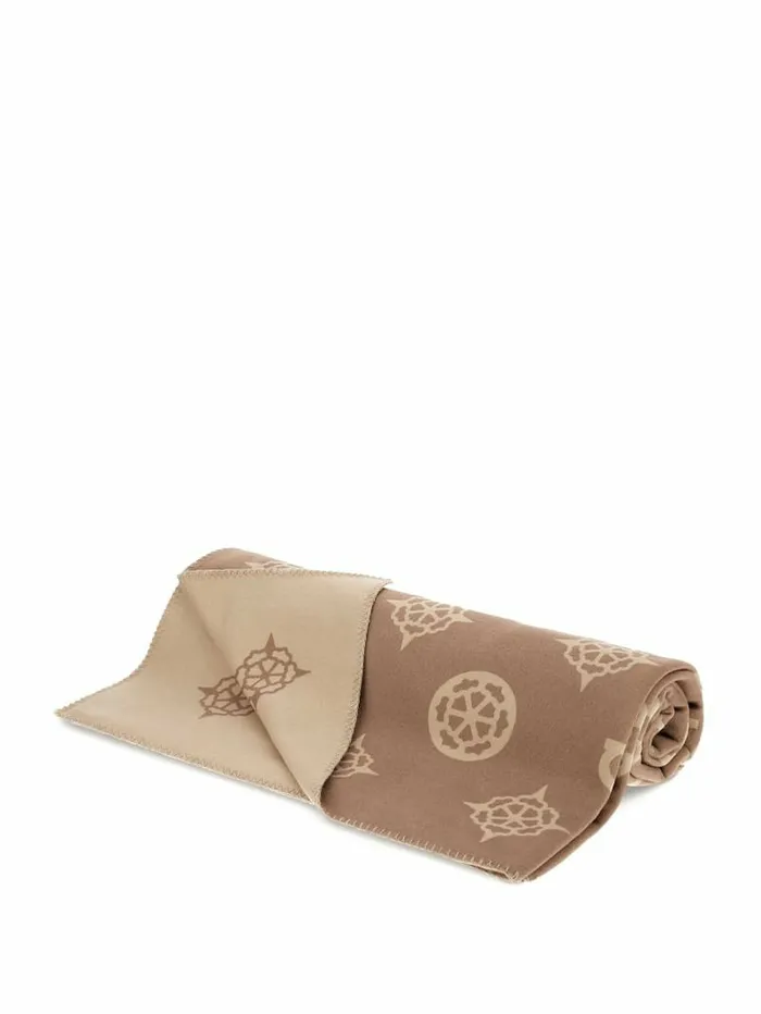 Home Women GUESS Fleece Peony Blanket Beige Overflow Home Women GUESS Fleece Peony Blanket Beige Overflow