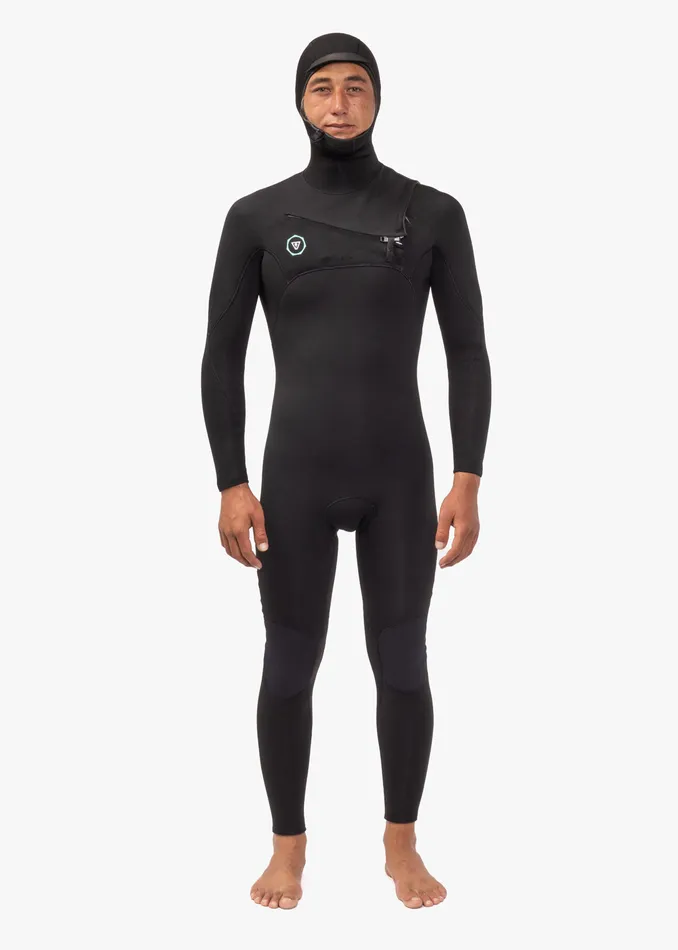 Hooded Wetsuits 7 Seas 65 Full Hooded Chest Zip Wetsuit Black Vissla Men