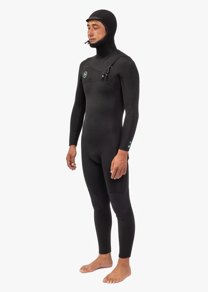 Hooded Wetsuits 7 Seas 65 Full Hooded Chest Zip Wetsuit Black Vissla Men Hooded Wetsuits 7 Seas 65 Full Hooded Chest Zip Wetsuit Black Vissla Men