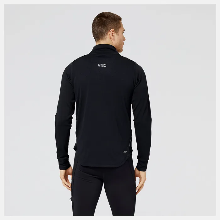 Hoodies and Sweatshirts Men New Balance NB Heat Grid Half Zip BLACK Hoodies and Sweatshirts Men New Balance NB Heat Grid Half Zip BLACK