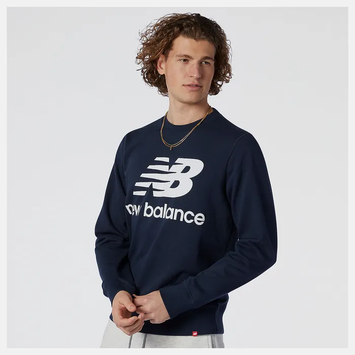 Hoodies and Sweatshirts NB Essentials Stacked Logo Crew ECLIPSE New Balance Men Hoodies and Sweatshirts NB Essentials Stacked Logo Crew ECLIPSE New Balance Men