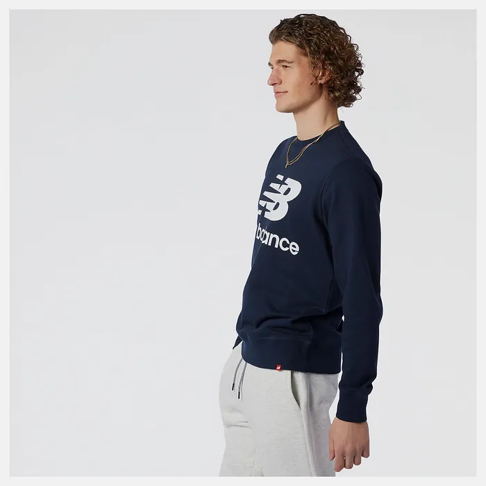 Hoodies and Sweatshirts NB Essentials Stacked Logo Crew ECLIPSE New Balance Men Hoodies and Sweatshirts NB Essentials Stacked Logo Crew ECLIPSE New Balance Men