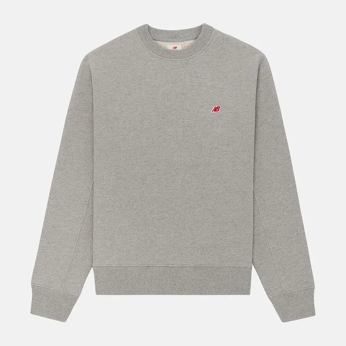Hoodies and Sweatshirts New Balance Men MADE in USA Core Crewneck Sweatshirt ATHLETIC GREY Hoodies and Sweatshirts New Balance Men MADE in USA Core Crewneck Sweatshirt ATHLETIC GREY