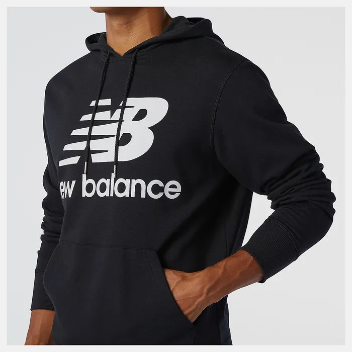 Hoodies and Sweatshirts New Balance Men NB Essentials Pullover Hoodie BLACK Hoodies and Sweatshirts New Balance Men NB Essentials Pullover Hoodie BLACK