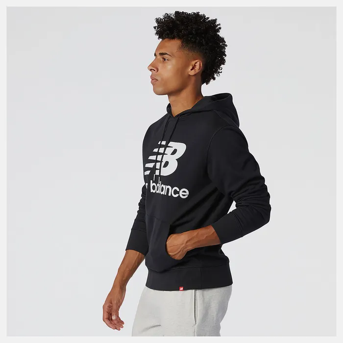 Hoodies and Sweatshirts New Balance Men NB Essentials Pullover Hoodie BLACK Hoodies and Sweatshirts New Balance Men NB Essentials Pullover Hoodie BLACK