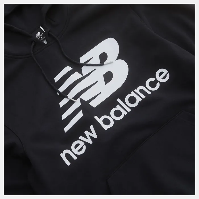Hoodies and Sweatshirts New Balance Men NB Essentials Pullover Hoodie BLACK Hoodies and Sweatshirts New Balance Men NB Essentials Pullover Hoodie BLACK