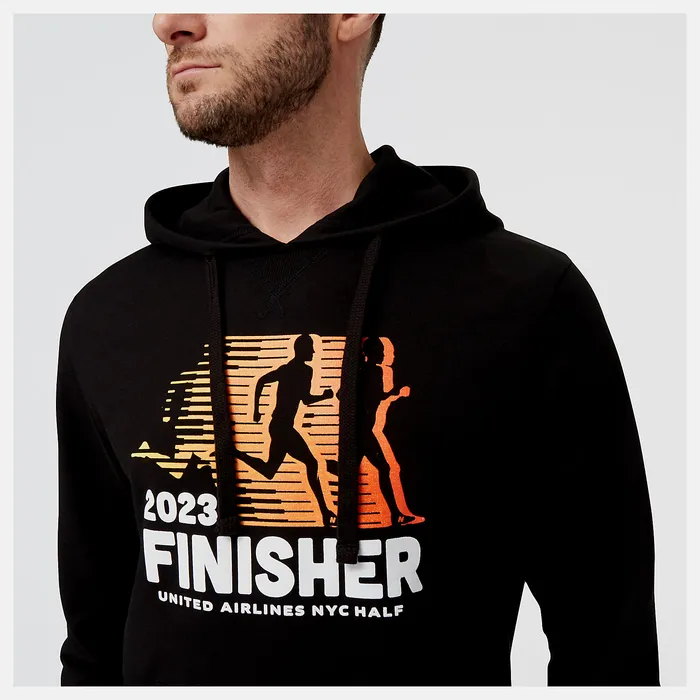 Hoodies and Sweatshirts United Airlines NYC Half Finisher Graphic Hoodie BLACK New Balance Men