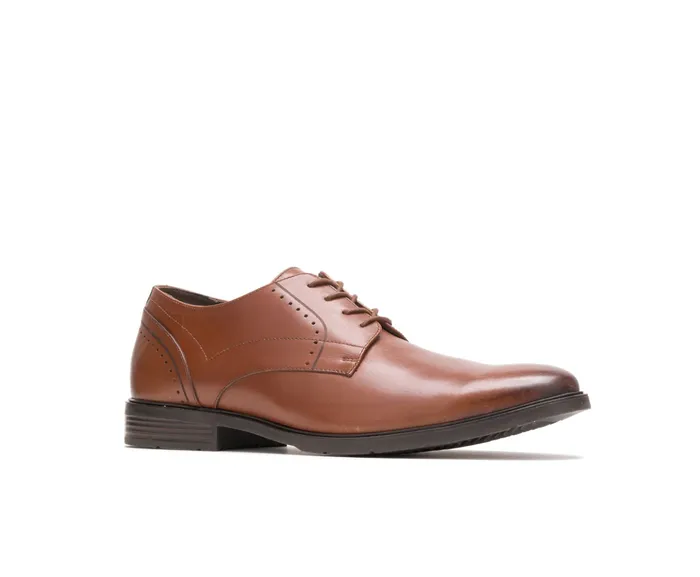 Hush Puppies Advice Pt Derby Cognac Leather Men Oxfords