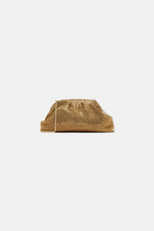 Invitata Invitata Gold Clutch and Pochette Luisa Spagnoli Women Invitata Invitata Gold Clutch and Pochette Luisa Spagnoli Women
