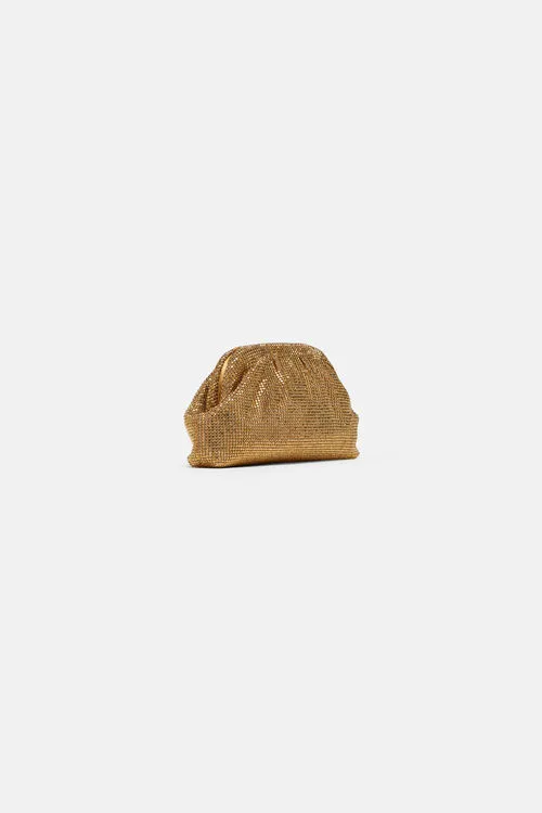 Invitata Invitata Gold Clutch and Pochette Luisa Spagnoli Women Invitata Invitata Gold Clutch and Pochette Luisa Spagnoli Women
