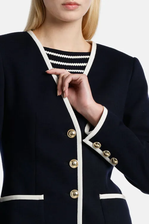 Jackets and Blazers Luisa Spagnoli Women Marengo Marengo Blue Jackets and Blazers Luisa Spagnoli Women Marengo Marengo Blue