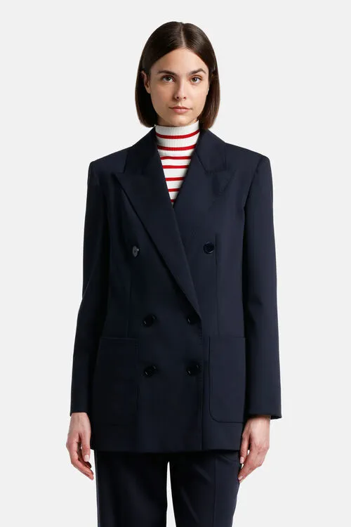 Jackets and Blazers Luisa Spagnoli Women Viavai Viavai Blue