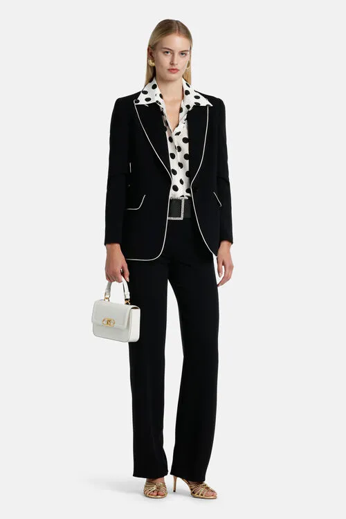 Jackets and Blazers Women Volontaria Volontaria BlackCream Luisa Spagnoli