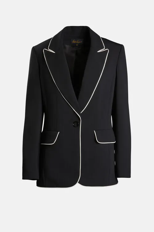 Jackets and Blazers Women Volontaria Volontaria BlackCream Luisa Spagnoli
