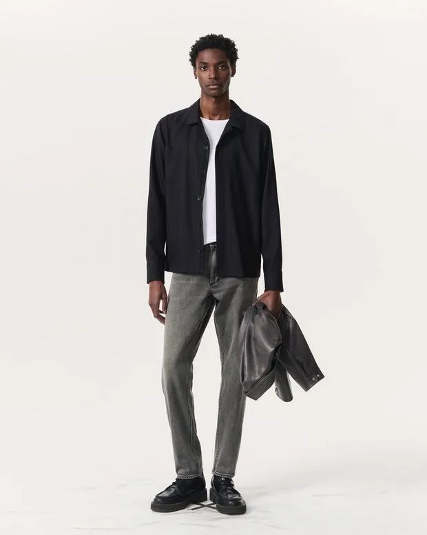 Jackets and Coats Hyde WoolBlend Ripstop Shirt Jacket Black 8211 rag and bone Men