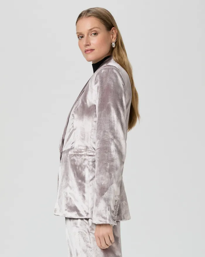 Jackets and Coats Kriselle Blazer 8211 Pewter Velvet 8211 PAIGE Women Jackets and Coats Kriselle Blazer 8211 Pewter Velvet 8211 PAIGE Women