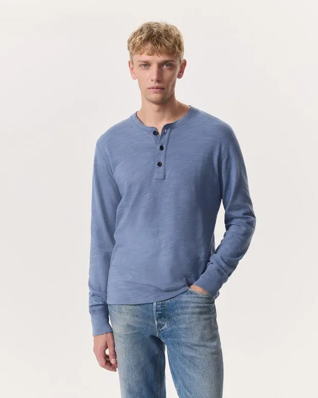 Jackets and Coats Men Classic Flame Henley Shirt Elephant GraySea Grey rag and bone