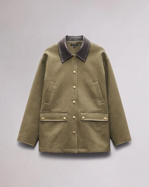 Jackets and Coats rag and bone Women Cassidy Cotton Jacket Army