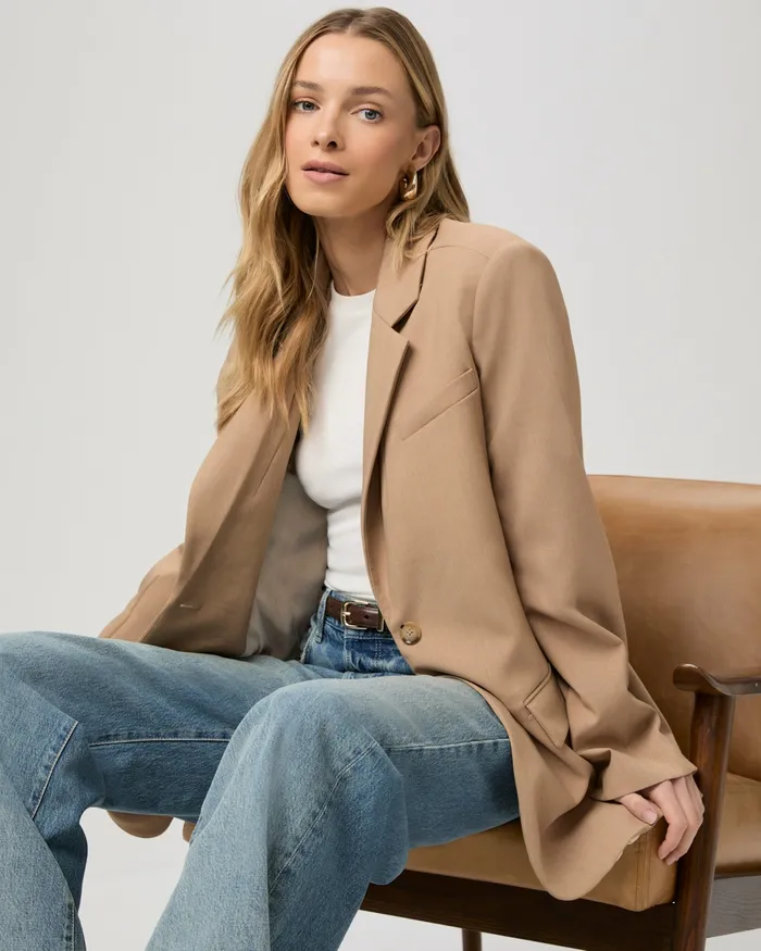 Jackets and Coats Sarto Blazer 8211 Melange Camel 8211 PAIGE Women