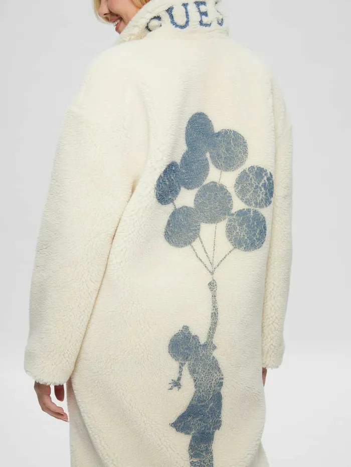 Jackets and Coats Solange FauxFur Coat Smart Stone GUESS Women Jackets and Coats Solange FauxFur Coat Smart Stone GUESS Women