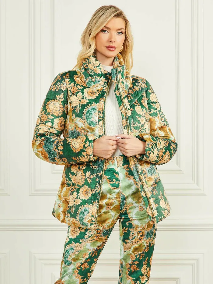 Jackets and Coats Women GUESS Katrin Puffer Jacket Heirloom Print Jackets and Coats Women GUESS Katrin Puffer Jacket Heirloom Print