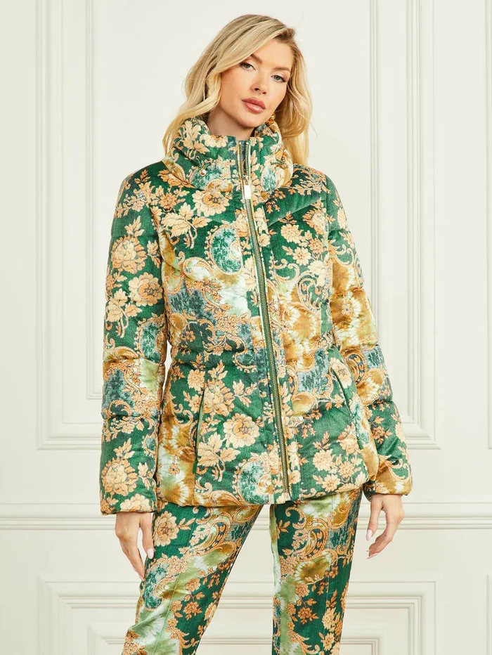 Jackets and Coats Women GUESS Katrin Puffer Jacket Heirloom Print Jackets and Coats Women GUESS Katrin Puffer Jacket Heirloom Print
