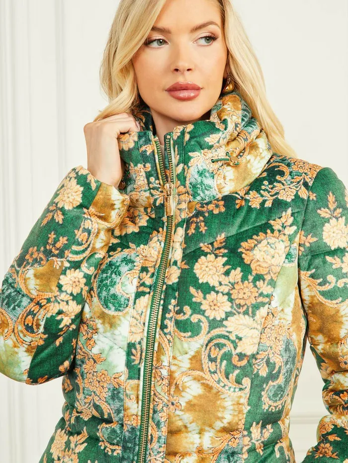 Jackets and Coats Women GUESS Katrin Puffer Jacket Heirloom Print Jackets and Coats Women GUESS Katrin Puffer Jacket Heirloom Print