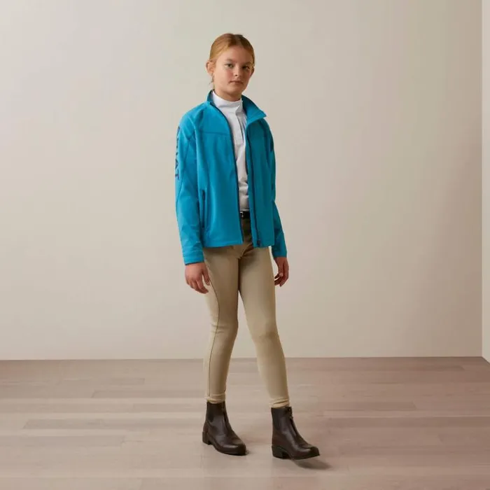 Jackets and Vests Kids Ariat Agile Softshell Waterproof Jacket Mosaic Blue