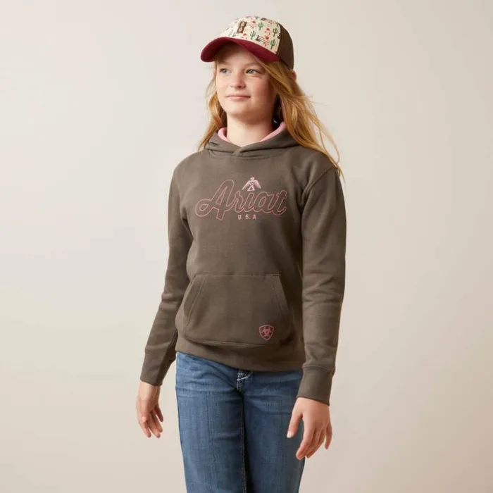 Jackets and Vests Kids Ariat Thunderbird Sweatshirt Banyan Bark