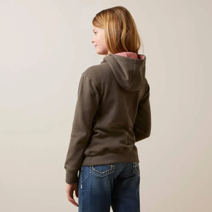 Jackets and Vests Kids Ariat Thunderbird Sweatshirt Banyan Bark Jackets and Vests Kids Ariat Thunderbird Sweatshirt Banyan Bark