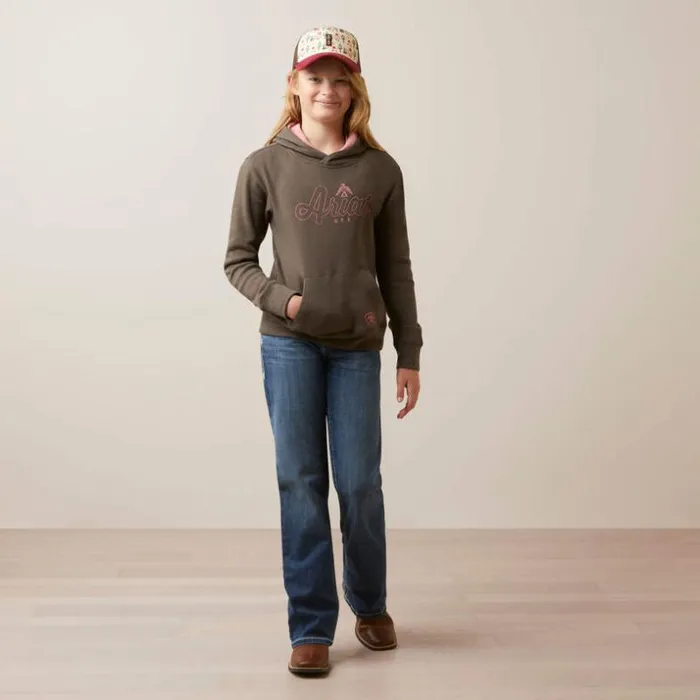 Jackets and Vests Kids Ariat Thunderbird Sweatshirt Banyan Bark Jackets and Vests Kids Ariat Thunderbird Sweatshirt Banyan Bark