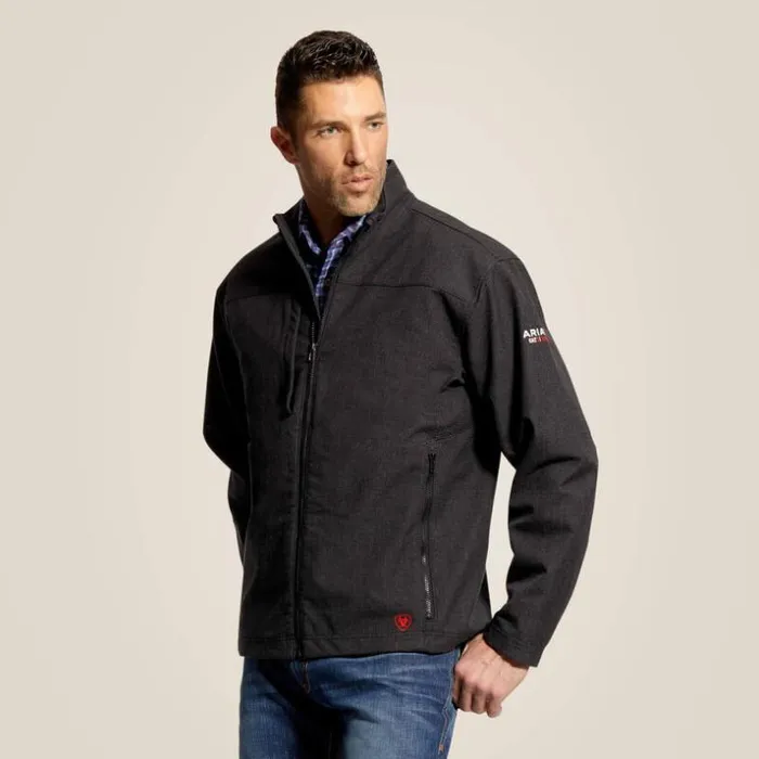 Jackets and Vests Men Ariat FR Vernon Jacket Black