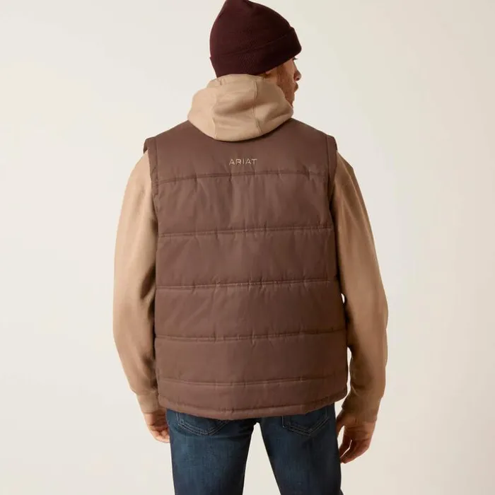 Jackets and Vests Men Ariat Grizzly 20 Canvas Conceal And Carry Vest Bracken