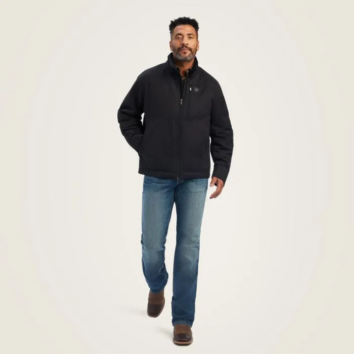 Jackets and Vests Men Ariat Grizzly Canvas Jacket Black Jackets and Vests Men Ariat Grizzly Canvas Jacket Black