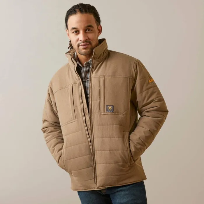 Jackets and Vests Men Ariat Rebar Valiant Stretch Canvas Water Resistant Insulated Jacket Rebar Khaki Heather Jackets and Vests Men Ariat Rebar Valiant Stretch Canvas Water Resistant Insulated Jacket Rebar Khaki Heather