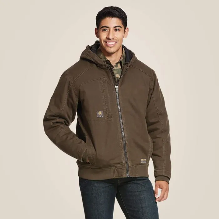 Jackets and Vests Men Ariat Rebar Washed DuraCanvas Insulated Jacket Wren
